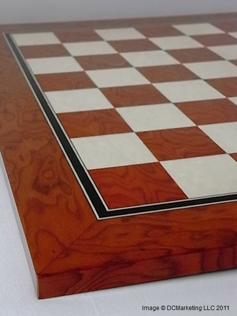 Brown High Gloss Finish Chess Board - 50cm